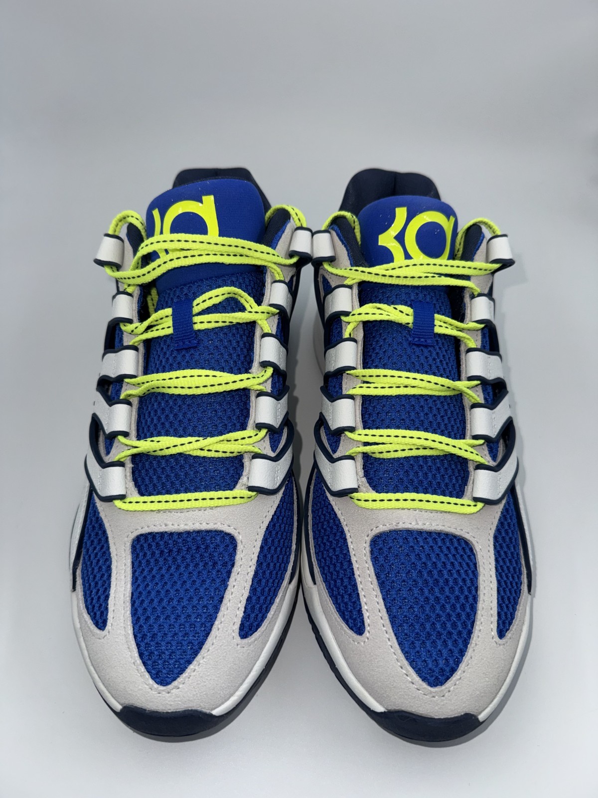 Nike KD18 Mens Basketball Shoes Sneakers White Blue Volt 'Smart City' HV1992-400