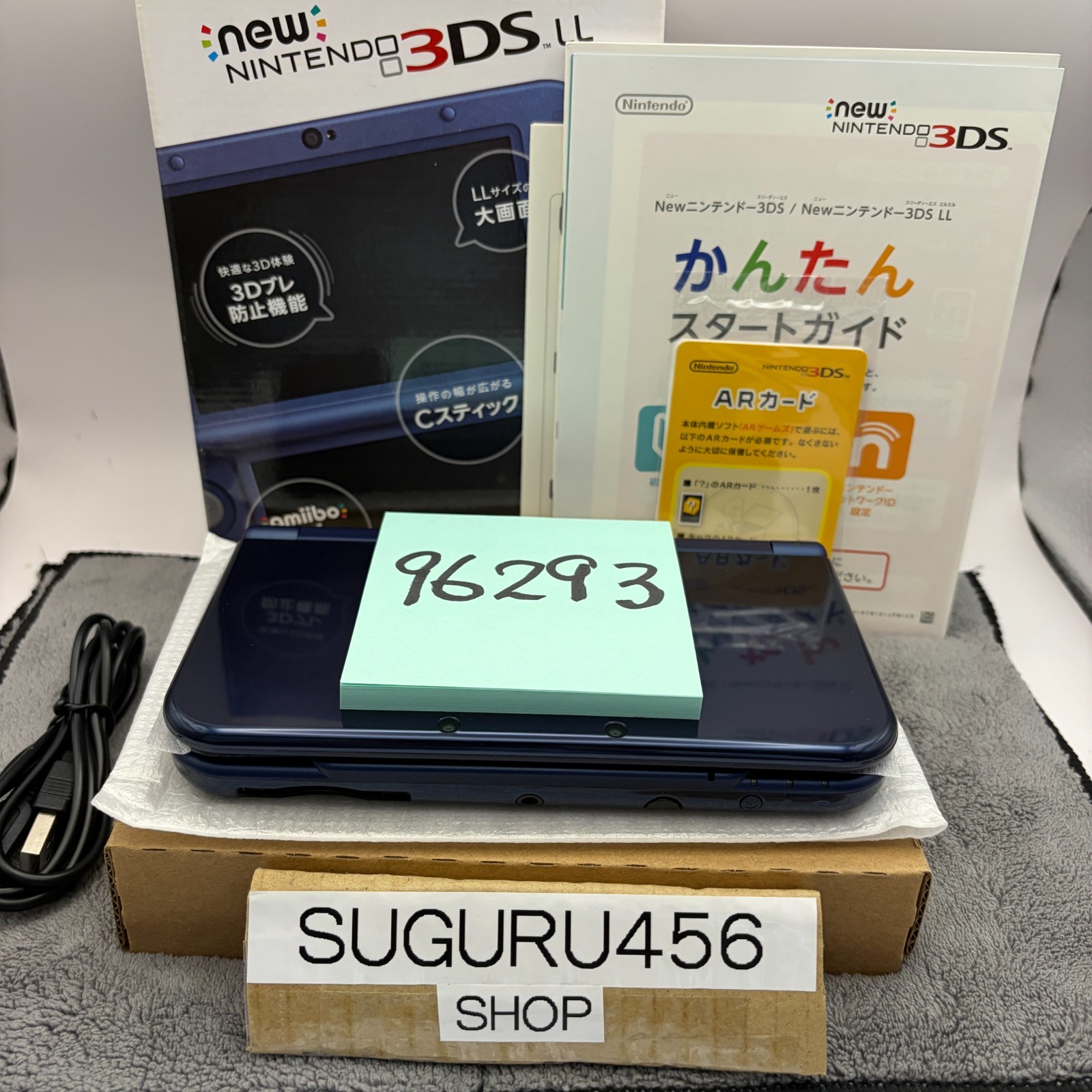【Near Mint Box】Nintendo NEW 3DS LL XL Blue Handheld Used Game Console From Japan