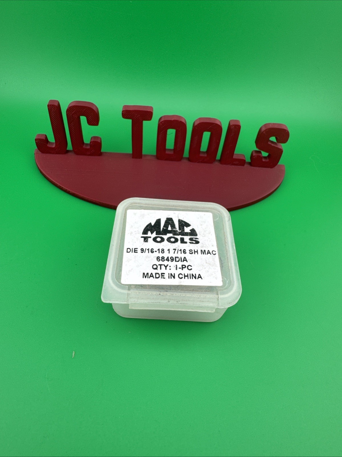Mac Tools 6849DIA SAE Hexagonal Die 9/16"-18 NF - 1/7/16" Shank