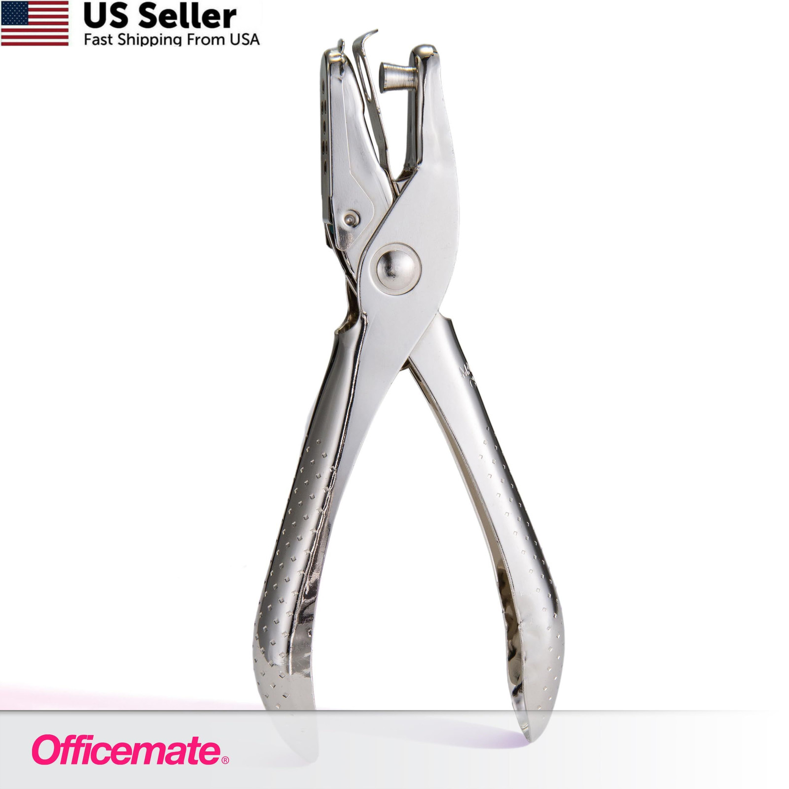 1 Hole Punch, 5 Sheet Capacity, Comes in 2 Pack, Silver (90073) 2