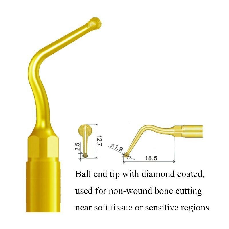 Woodpecker 1pc Dental Perio Bone Surgery Tips UL3 for US-II LED AI-SURGERY