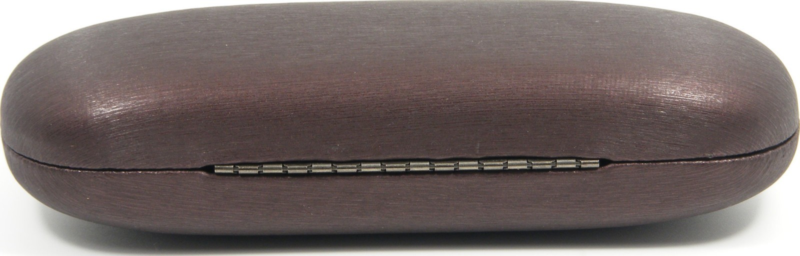 Nice Hard Clam Shell Eyeglasses Case Brown Protective Glasses w/ Cleaning Cloth