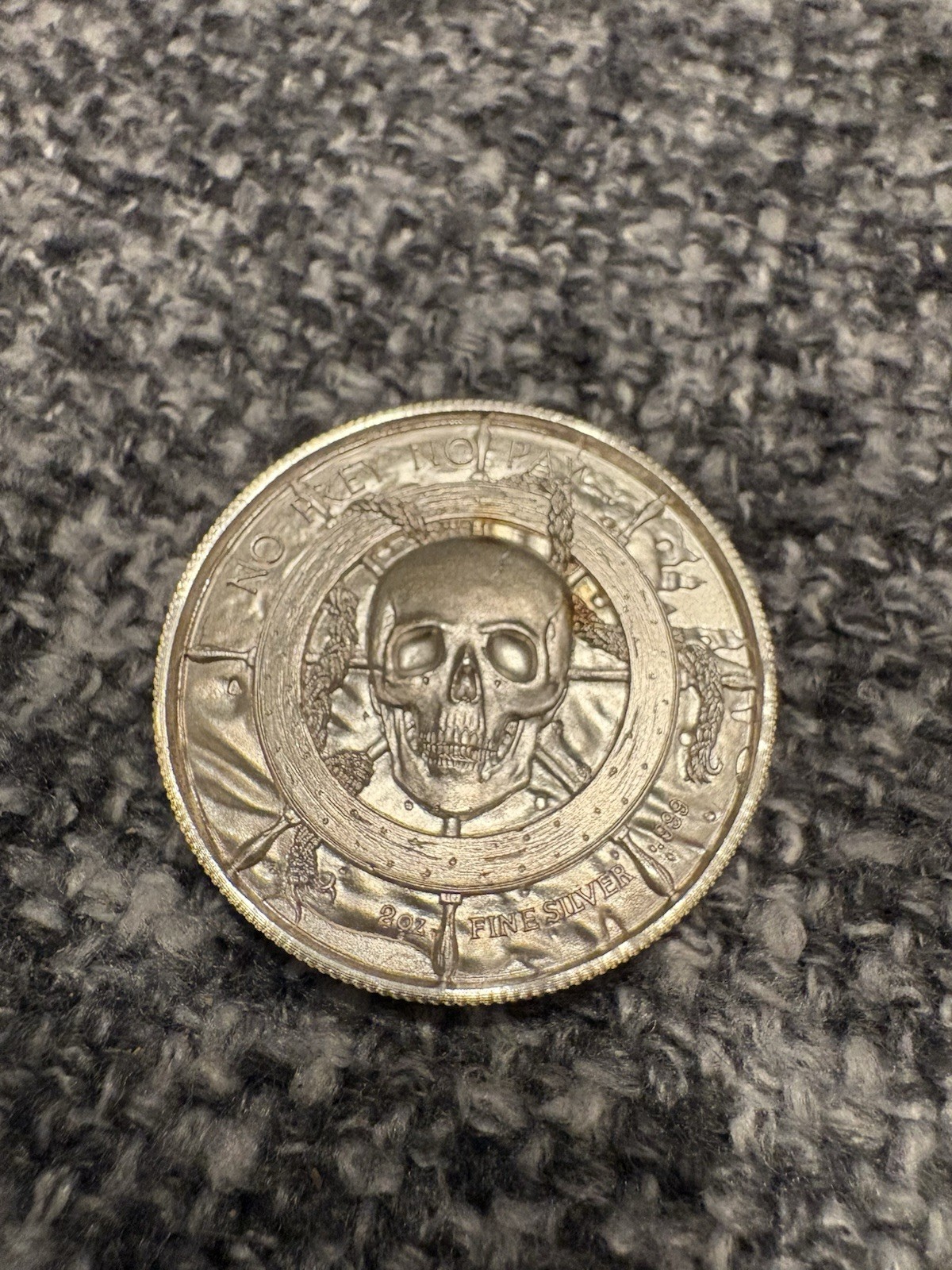 Pirate Captain Ultra High Relief (UHR) 2 oz Silver Round - Privateer Series