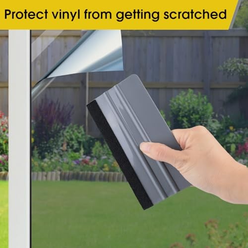 Window Felt Squeegee Tool, Vinyl Scraper for Window Privacy Film, Wallpaper
