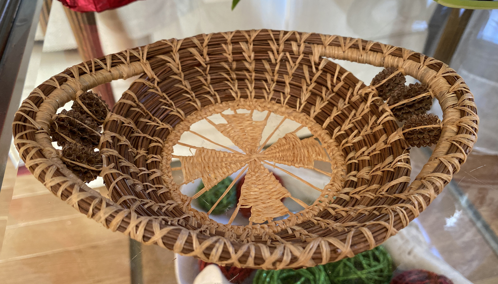Vintage Southern USA Basket 7.25” x 5.5” x 1.5” Excellent