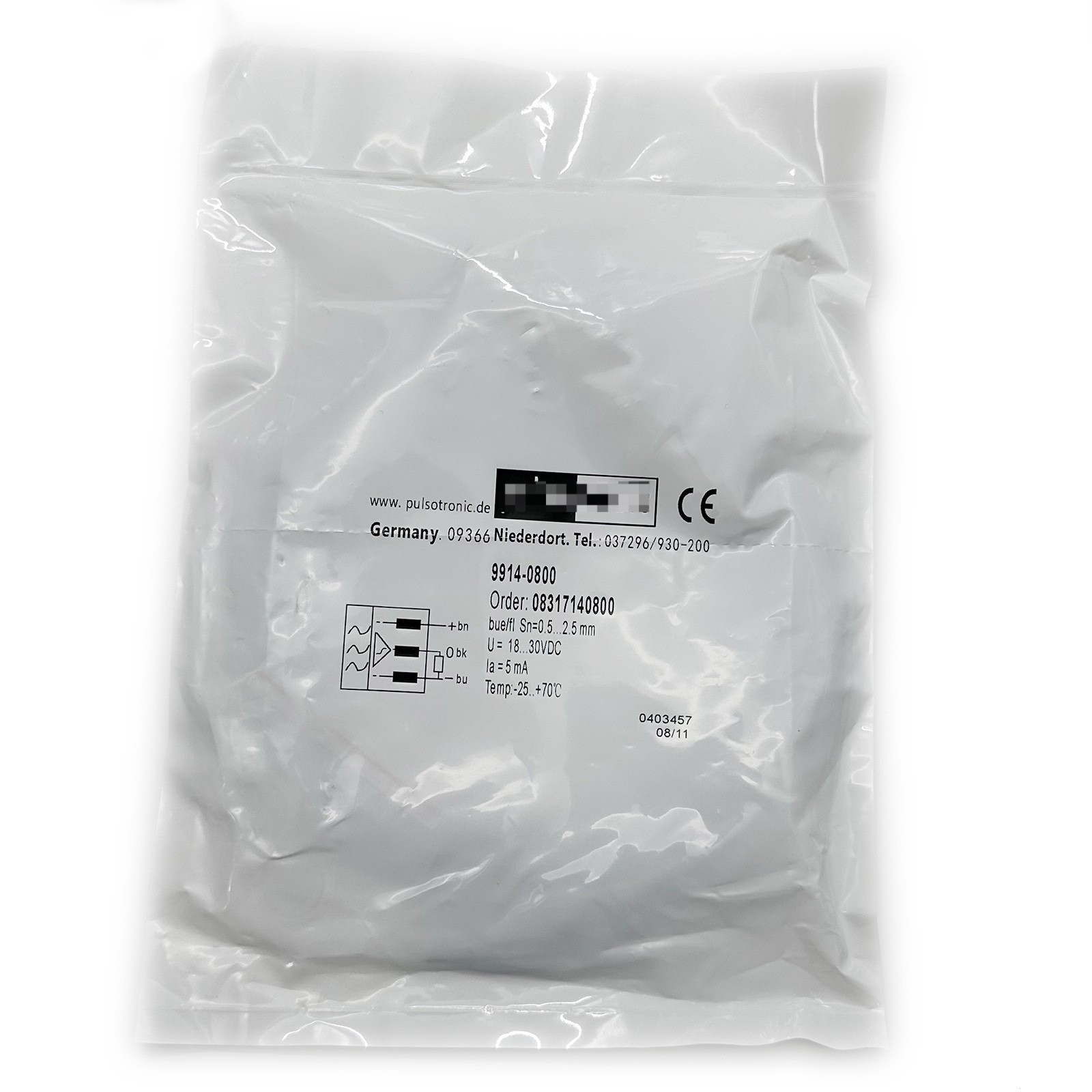 Brand New 9914-0800 Proximity Switch Sensor for PULSOTRONIC