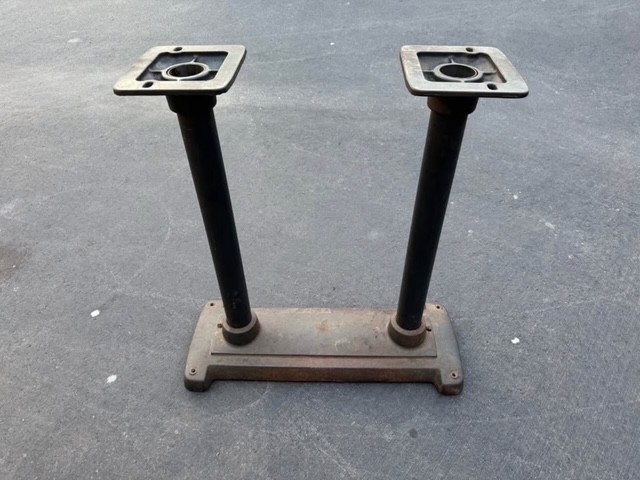 Vintage CRAFTSMAN Cast Iron Double Pedestal Lathe Stand Base Legs
