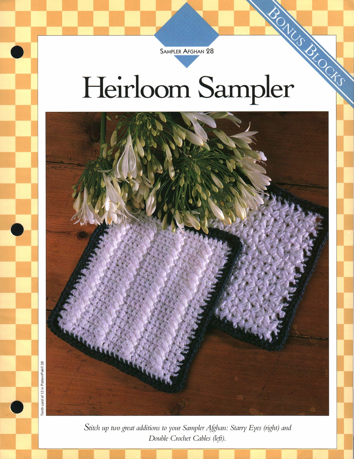 Heirloom Sampler 28 - Sampler Afghan 28 | Vanna Crochet Faves 85280-J
