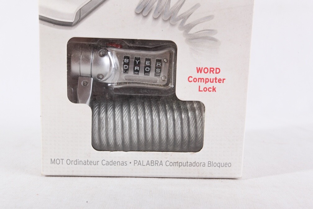 MasterLock Safe Space Word Computer & Laptop Lock, 2120DWD, NIP