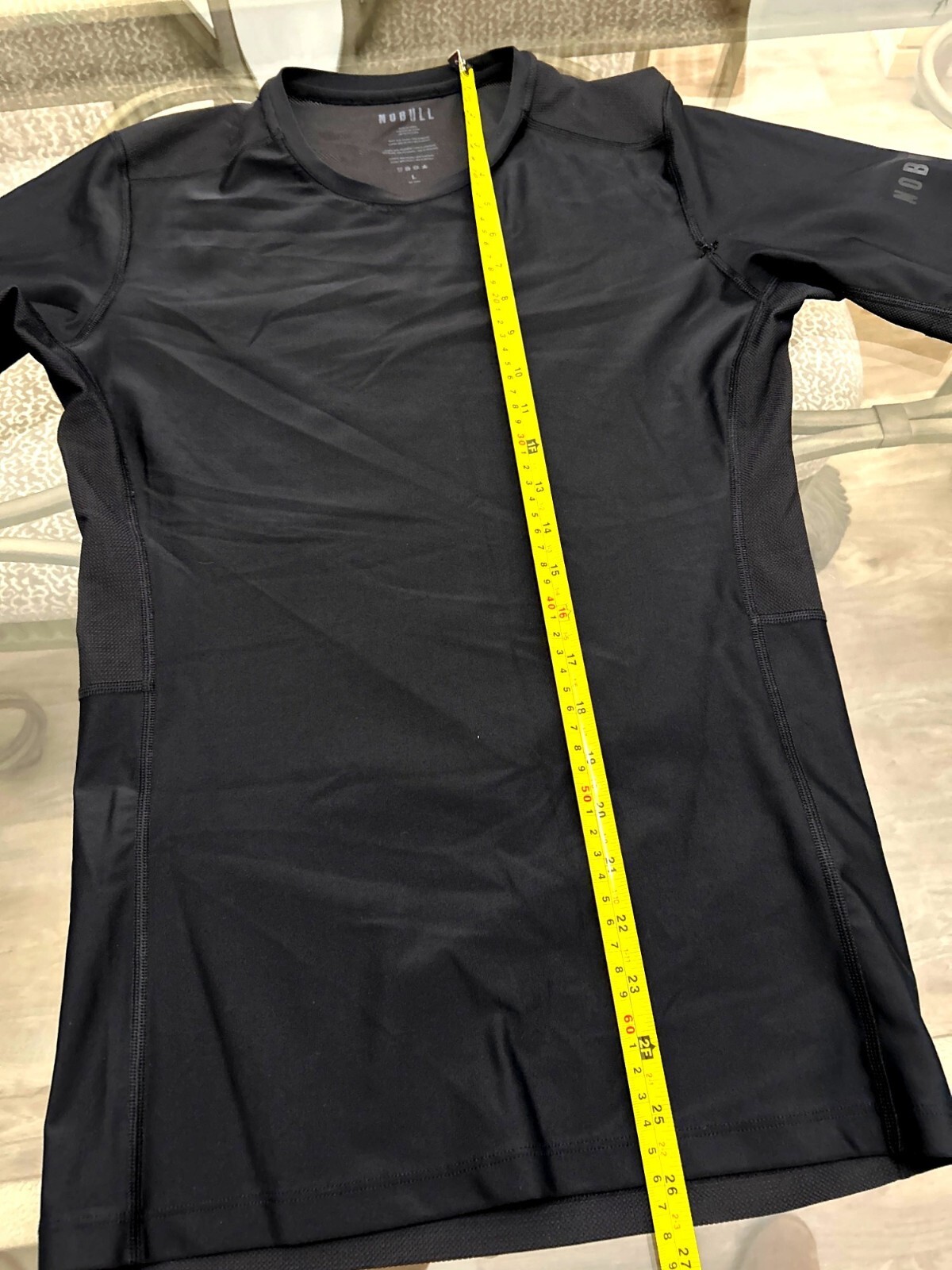 Nobull Mens Black Performance Compression T-Shirt Size L