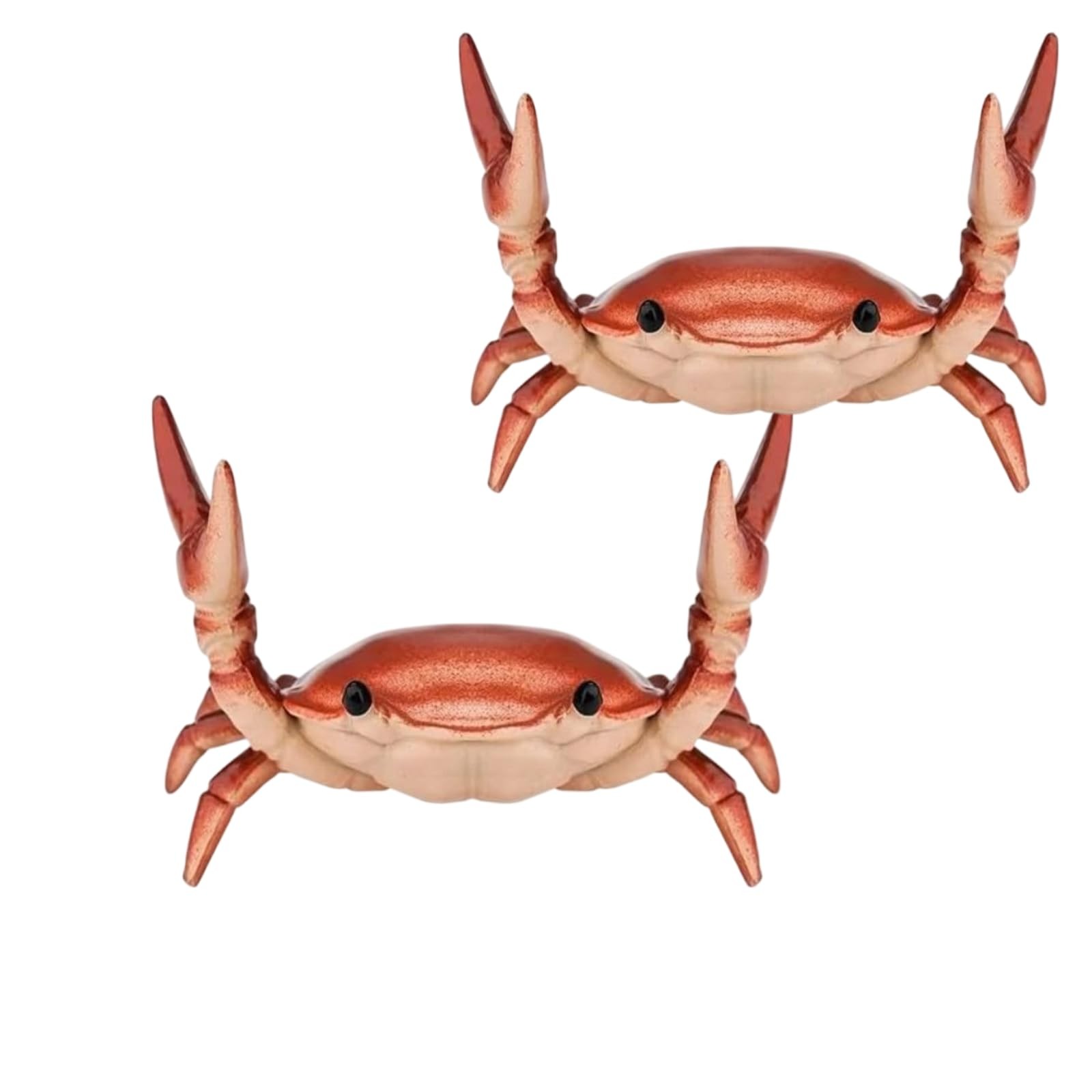 2Pcs Creative Crab Pen Holder Weightlifting Crabs Pen Stand Storage Rack, Off...