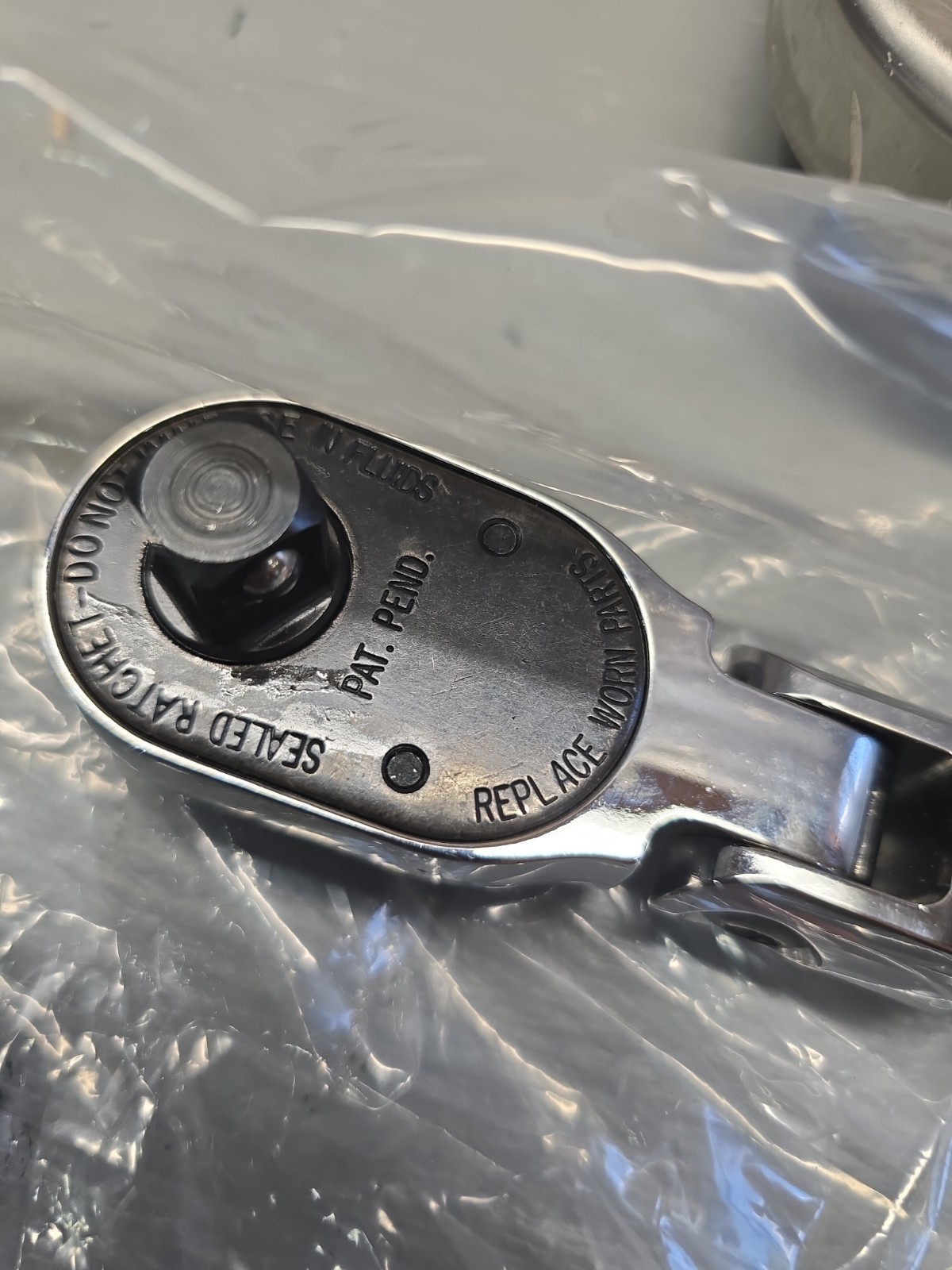 Brand new SNAP-ON SF80A 1/2" DR. Chrome Long Handle Flex Head Ratchet USA
