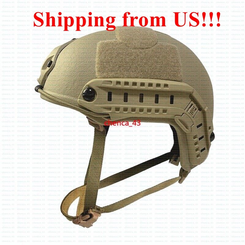 US STOCK Sand M Fast UHMWPE Ballistic Tactical Helmets IIIA Level 3 Bulletproof