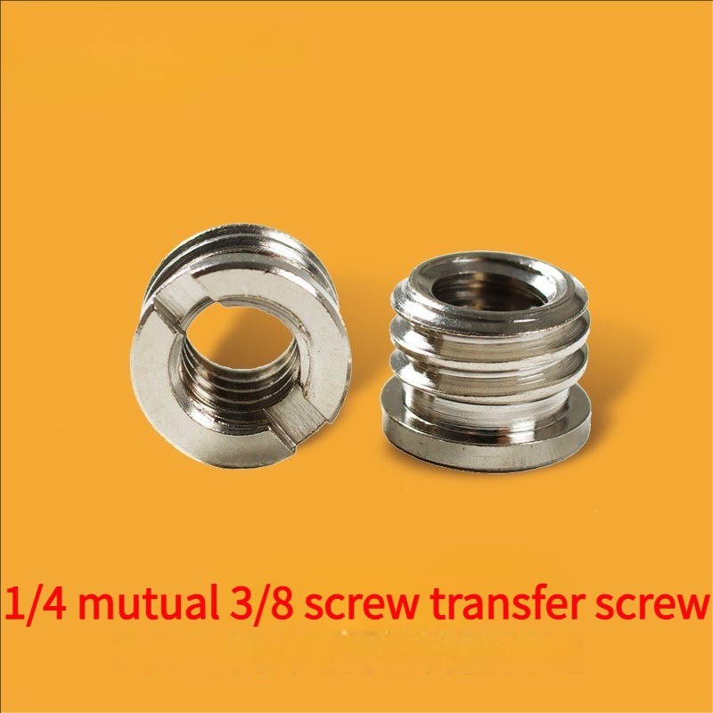 10PCS 1/4" To 3/8" Adapter Screw Adapter Nut Tripod Head Interface Conversion