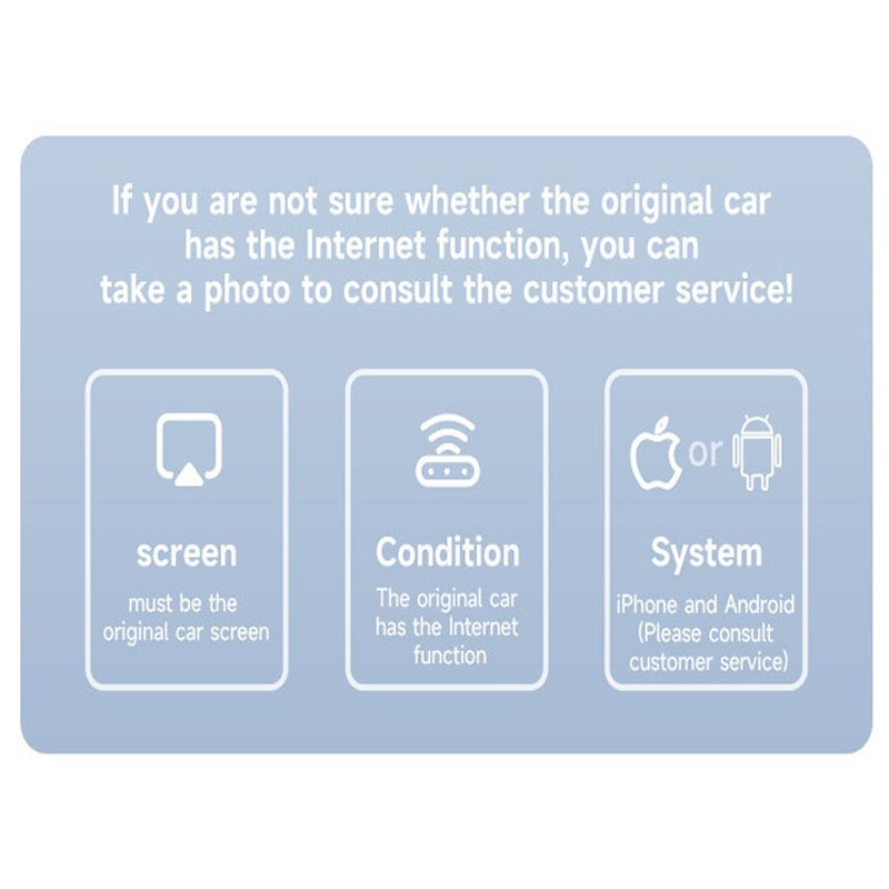 2IN1 Android Auto Wireless CarPlay Adapter Dongle for Android 11+ Converts Wired