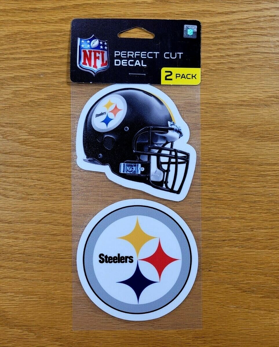 PITTSBURGH STEELERS Official Team Logo NFL Stickers 3.75" Inch Perfect Cut Decal