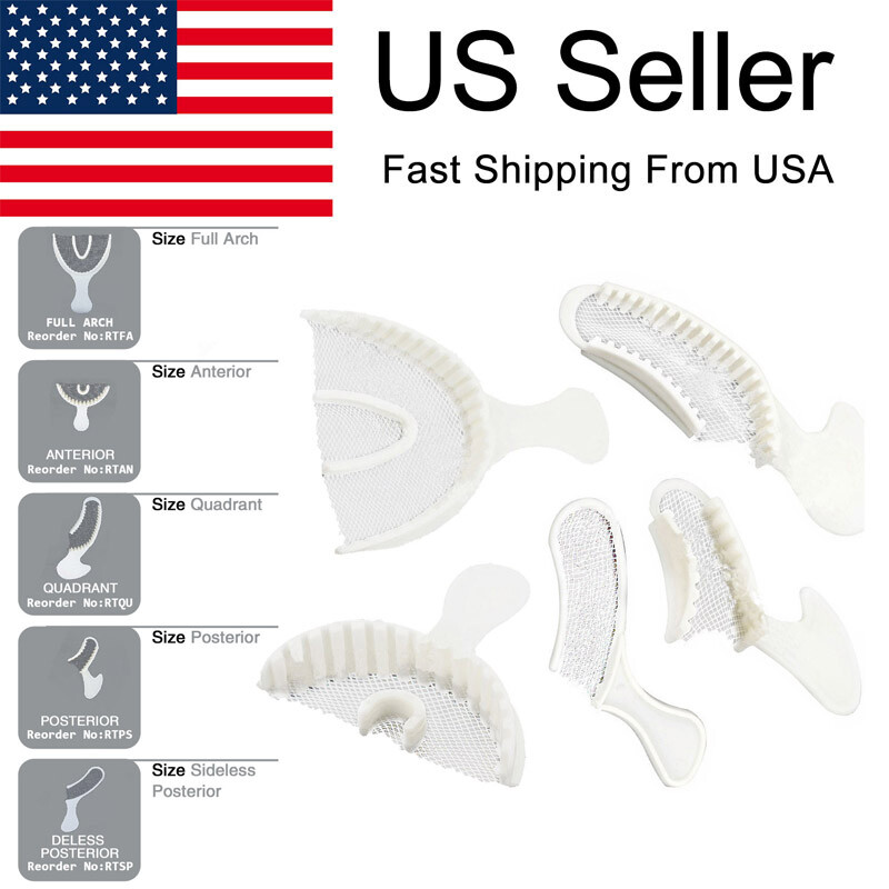 10x Dental Disposable Bite Registration Impression Trays Posterior Anterior