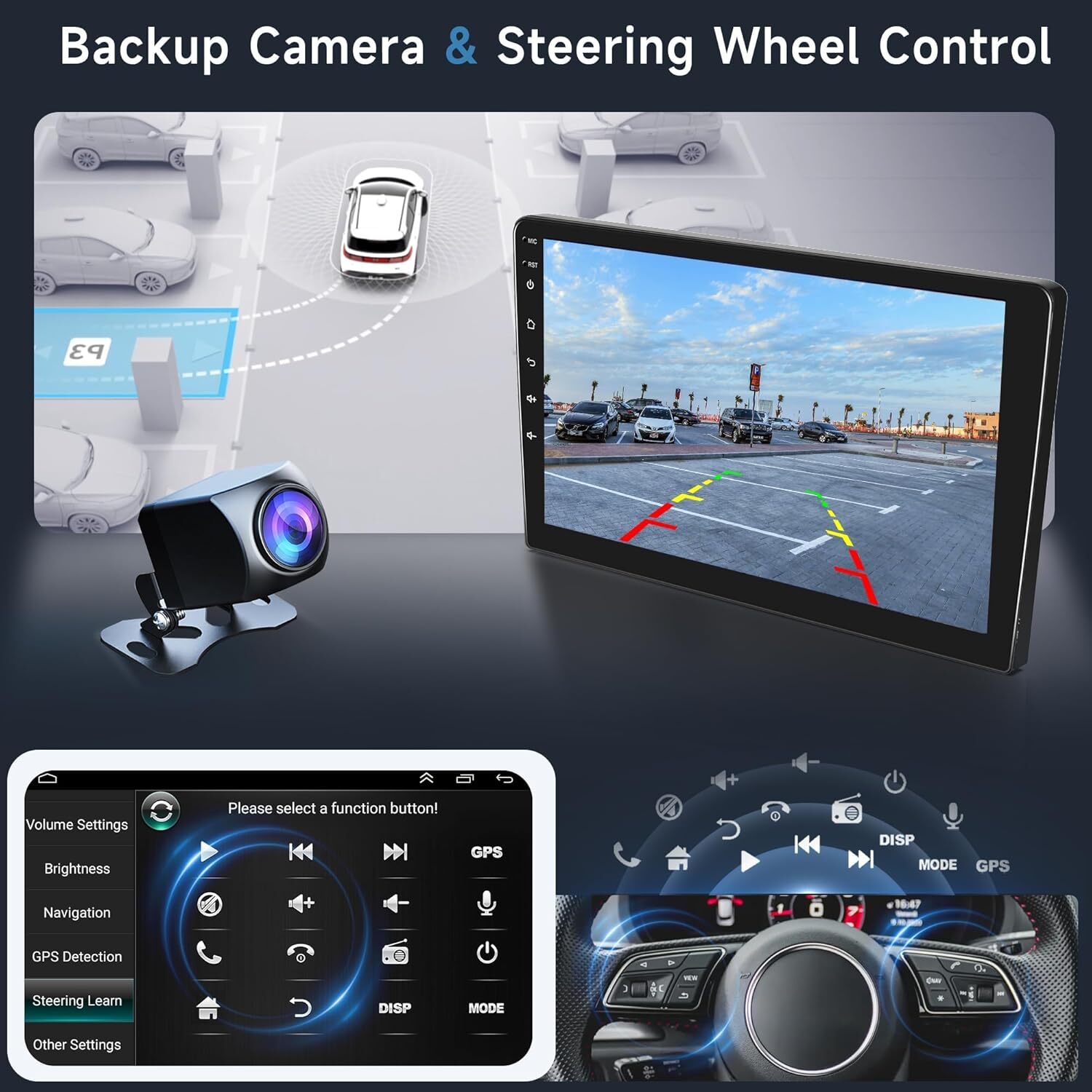 CarPlay Android 13 Car Stereo Radio GPS WiFi CAM For Toyota RAV4 2001-2008