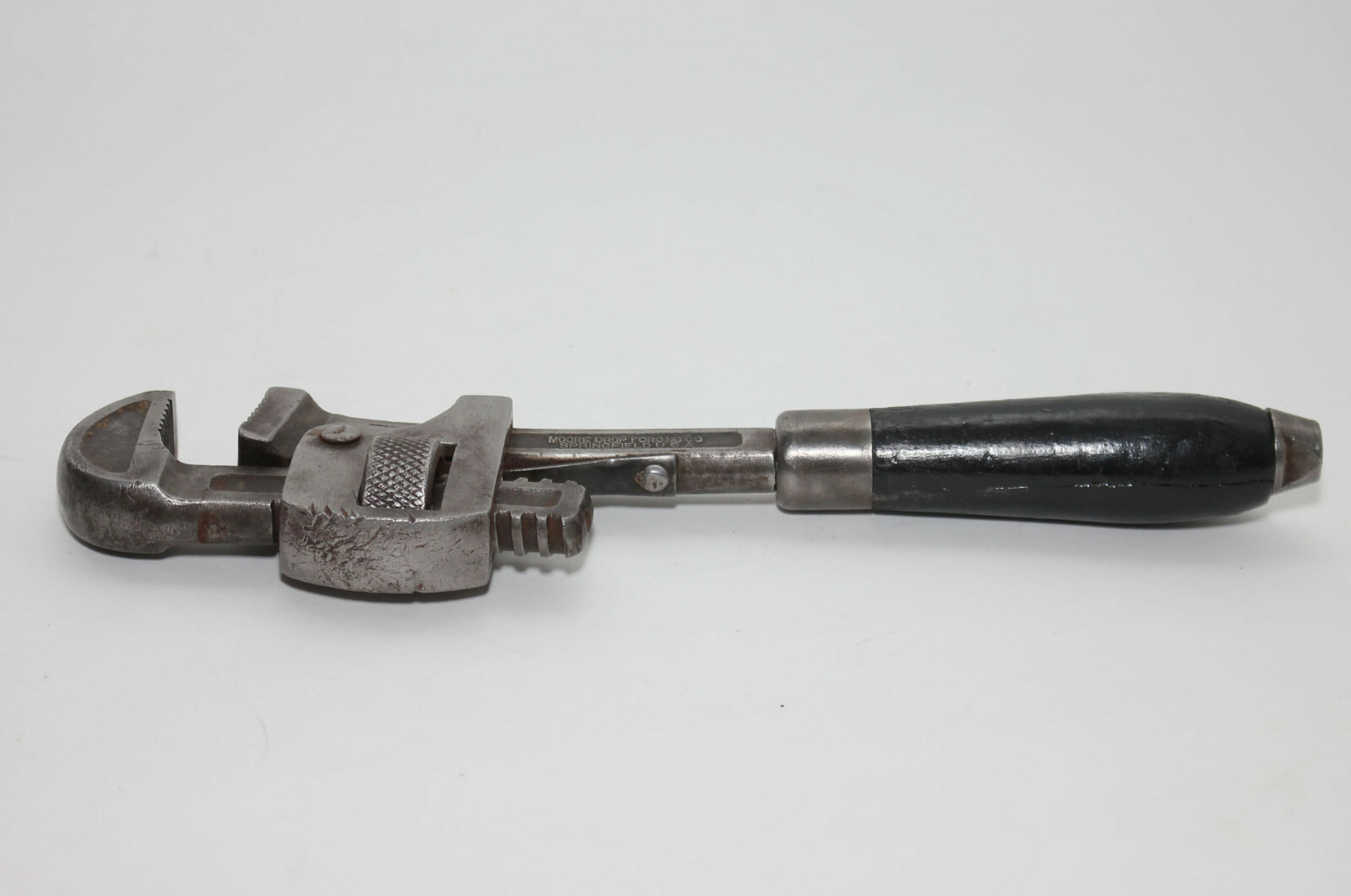 Vintage MORCO No 10 Stillson Pipe Wrench Moore Drop Forging Co. Springfield USA