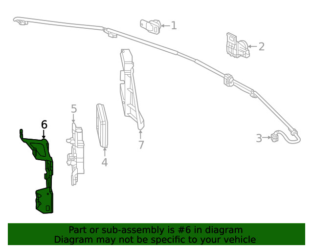 Genuine Honda Blind Spot Detection System Warning Sensor Bracket 8S465-3W0-A00