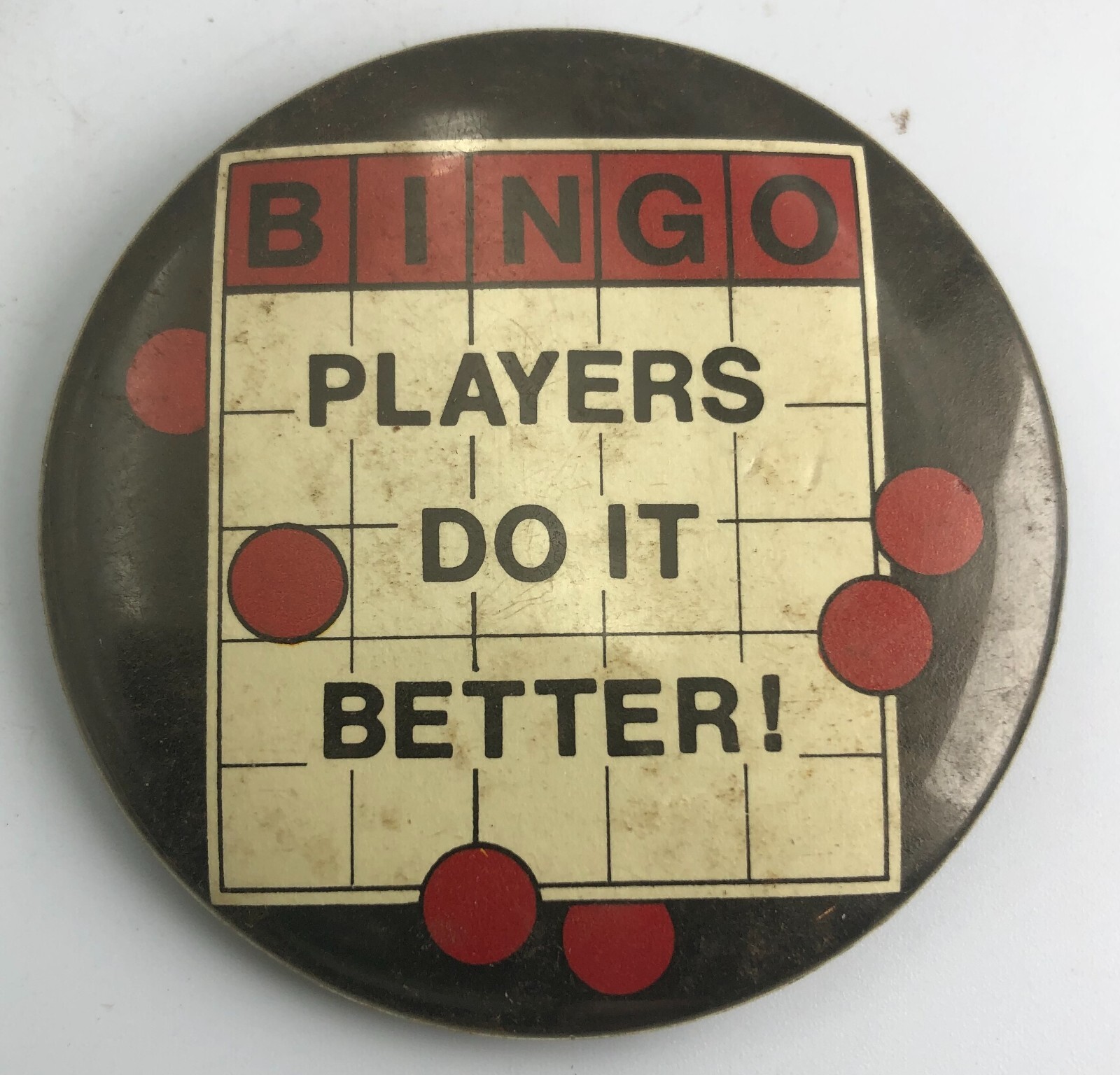 Bingo Players Do It Better Vintage Game Original Pin Button Pinback