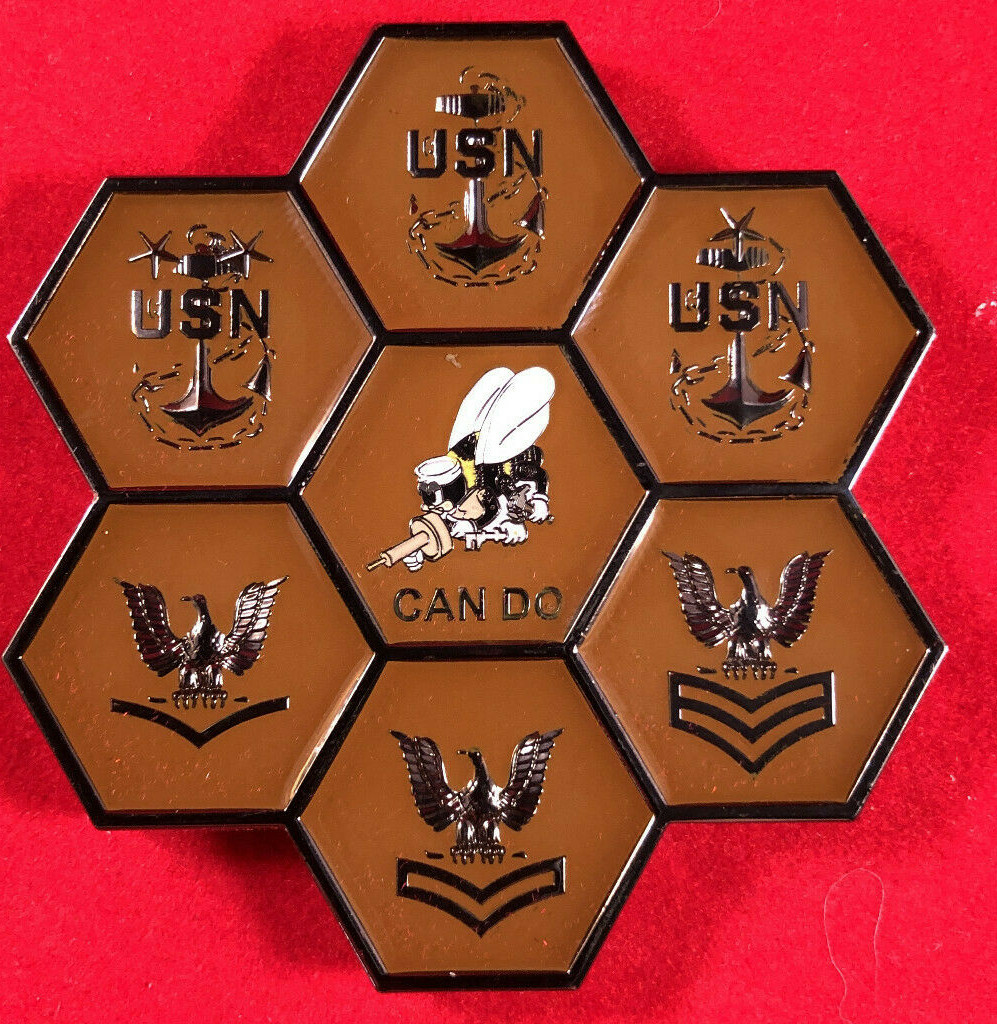 U.S. Navy Seabee, CAN DO Coin brown verison