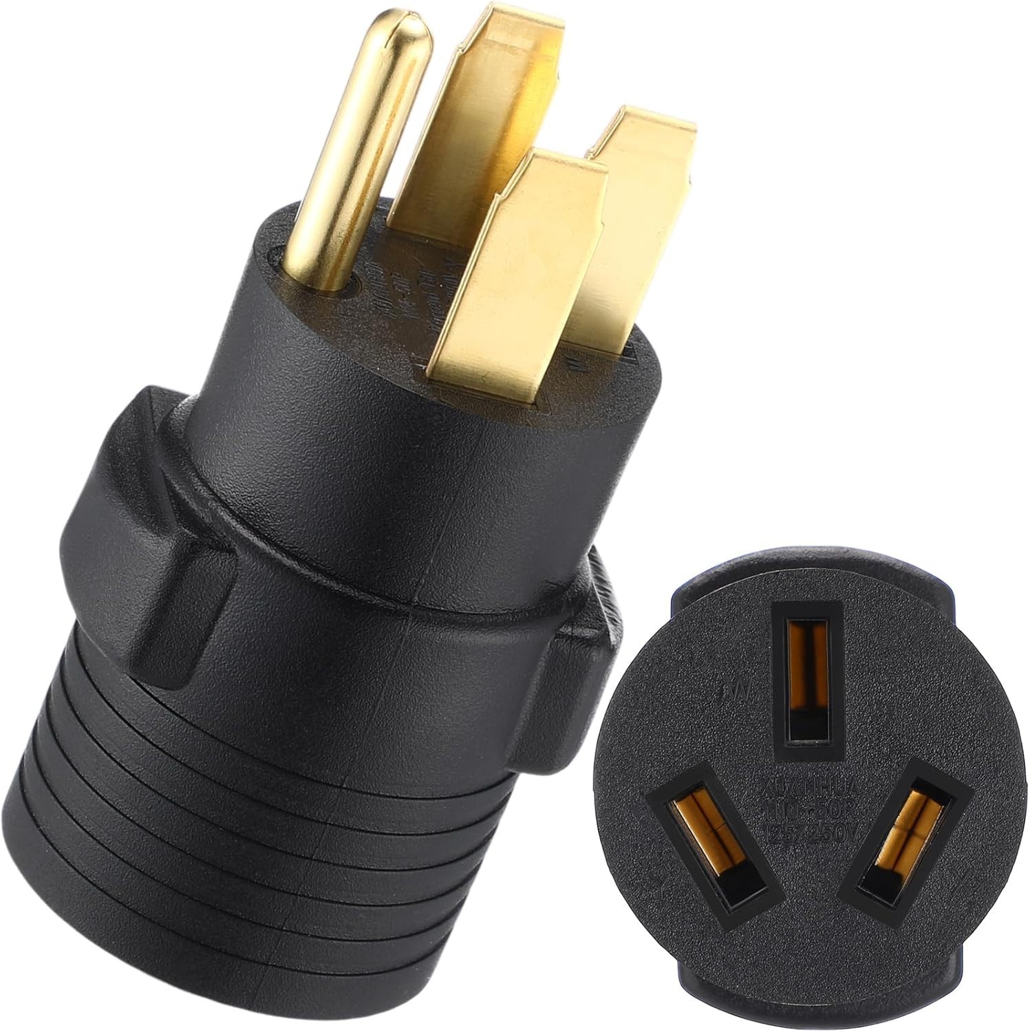 3 Prong Stove Adapter Compatible with NEMA 10-50P to 14-50R Adapter 3 Prong Male