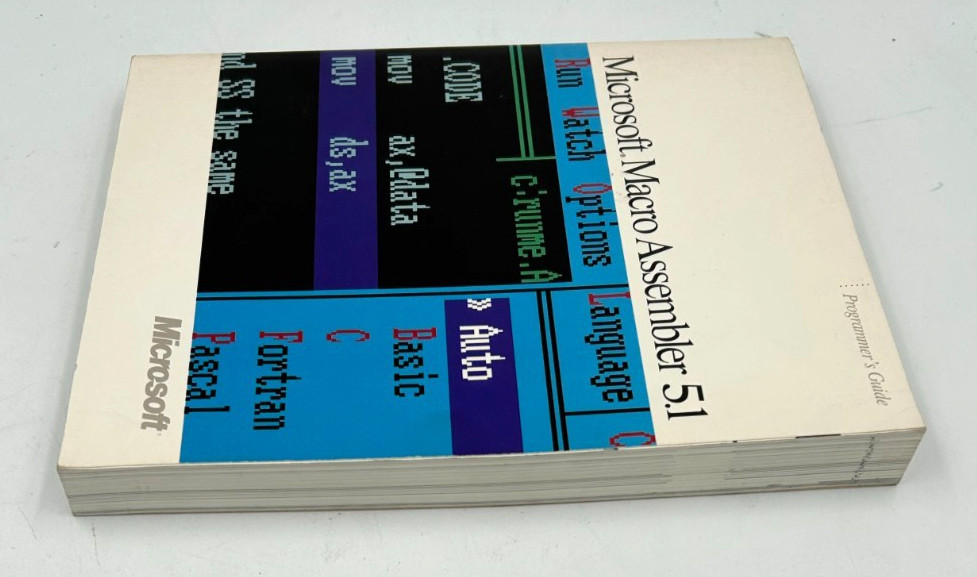Microsoft Macro Assembler 5.1 OS/2 & MS-DOS Software 5.25" Disks