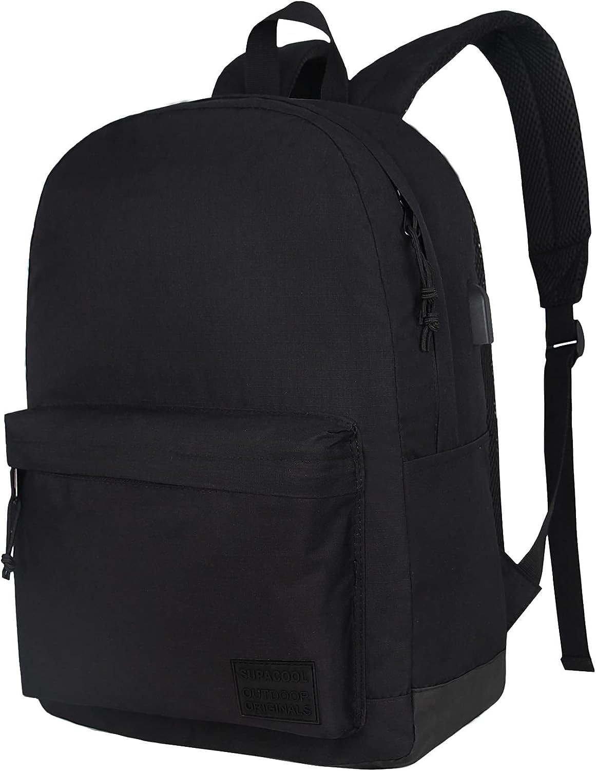 SUPACOOL Casual Laptop Backpack for Men and Women, Work 20L, Full Black