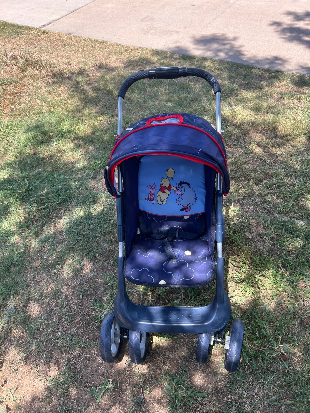 Vintage 2000s Disney Hauck Winnie the Pooh Toy Doll Stroller, Reborn Doll Pram,