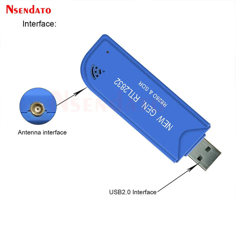 RTL2832U & R828D SDR USB2.0 TV Stick Tuner 25-1760MHz FM SDR TV Receiver Dongle