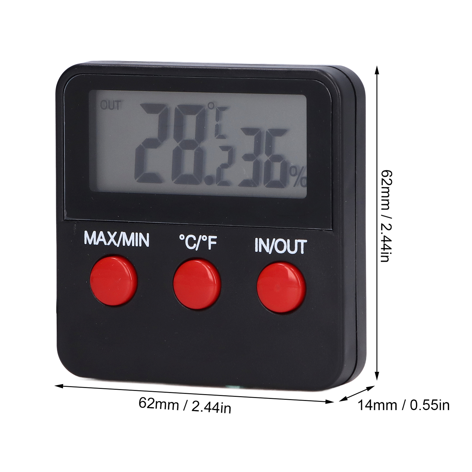 Humidity Temperature Gauge Thermometer Digital Temp Sensor Meter Hygrometer