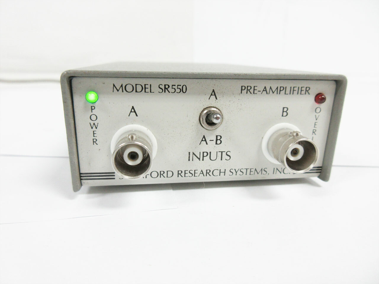 STANFORD RESEARCH SYSTEMS SR550 FET VOLTAGE PREAMPLIFIER WITH CABLE SRS