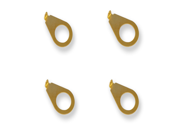 4 Kluson Gold Plated Knob Pointers Washer Blunt Point USA made fits Gibson KNP-G