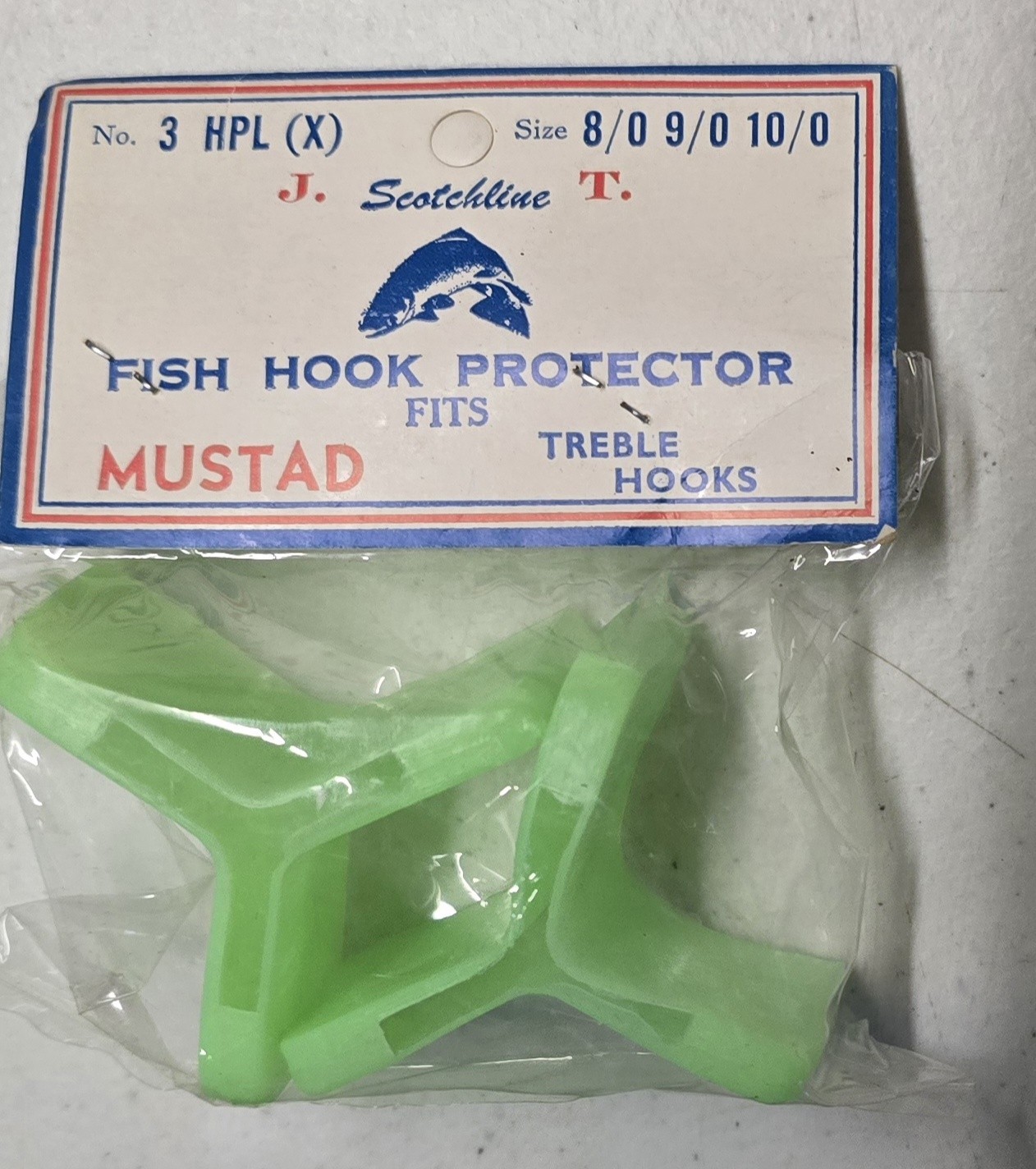 J. T. Scotchline Pack Treble Hook Protector Lures Holders Sizes  8/0, 9/0, 10/0