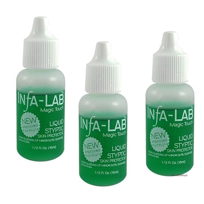 Infa-Lab Magic Touch Liquid Styptic Nails Stop Bleeding PK-3 W/FREE GIFT&SHIPING