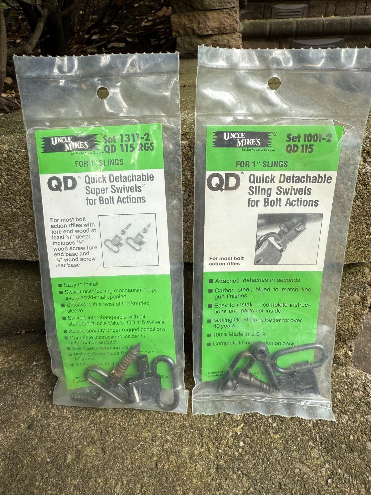 Uncle Mike's Quick Detachable Super Swivels Set 1311-2 & 1001-2