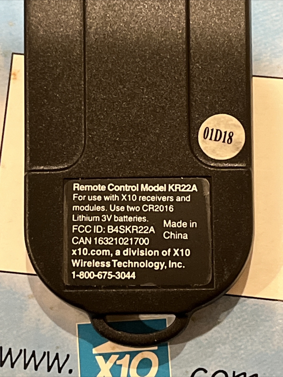 KR22A CreditCard Thin Remote Control