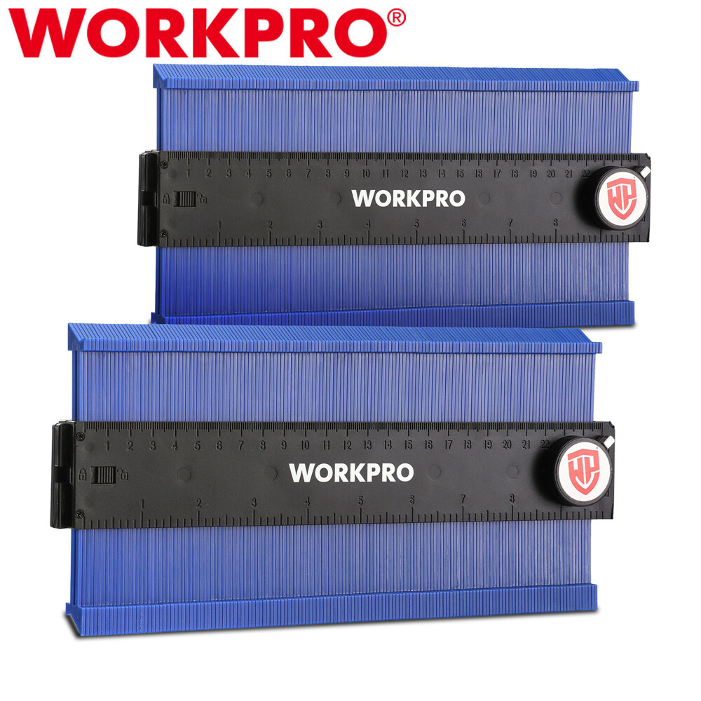 WORKPRO 2PC 10" Connectable Contour Gauge Duplicator w/Lock Outline Marking Tool