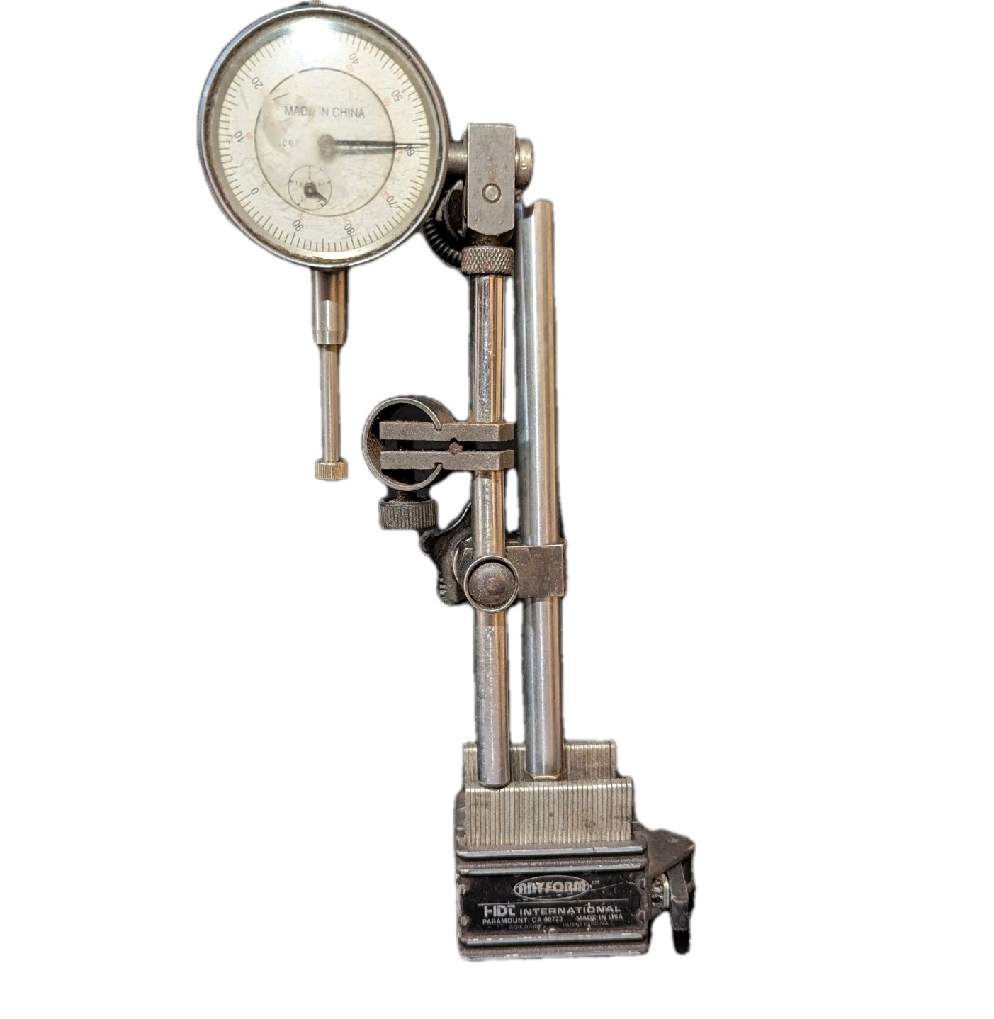 Anyform Contouring And Locking Magnetic Base With Precision .001 To 1" Dial