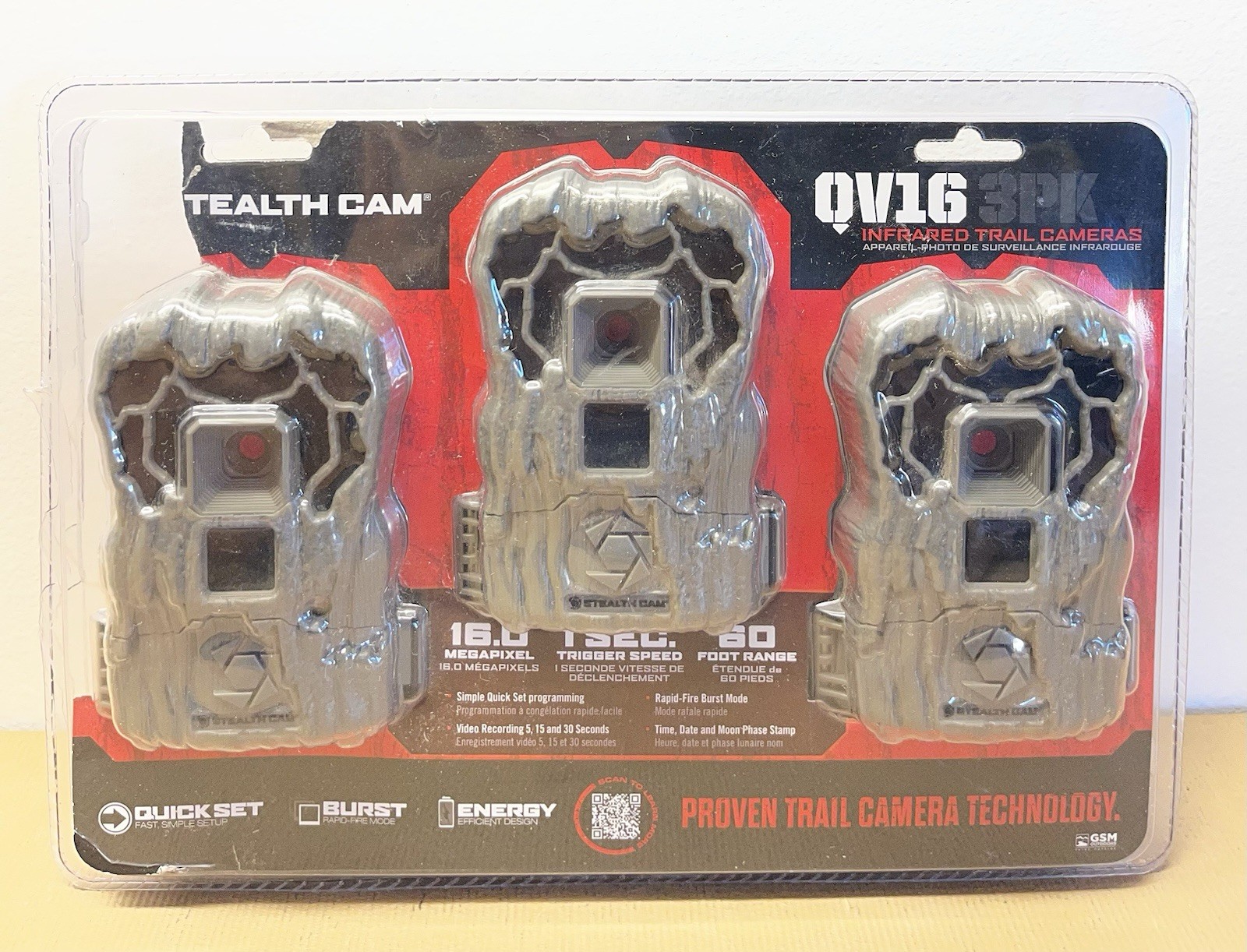 Stealth Cam QV16 Infrared Trail Cam 3 Pack