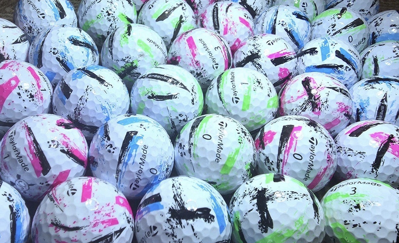 12 AAAA Taylormade Speedsoft Ink Golf Balls