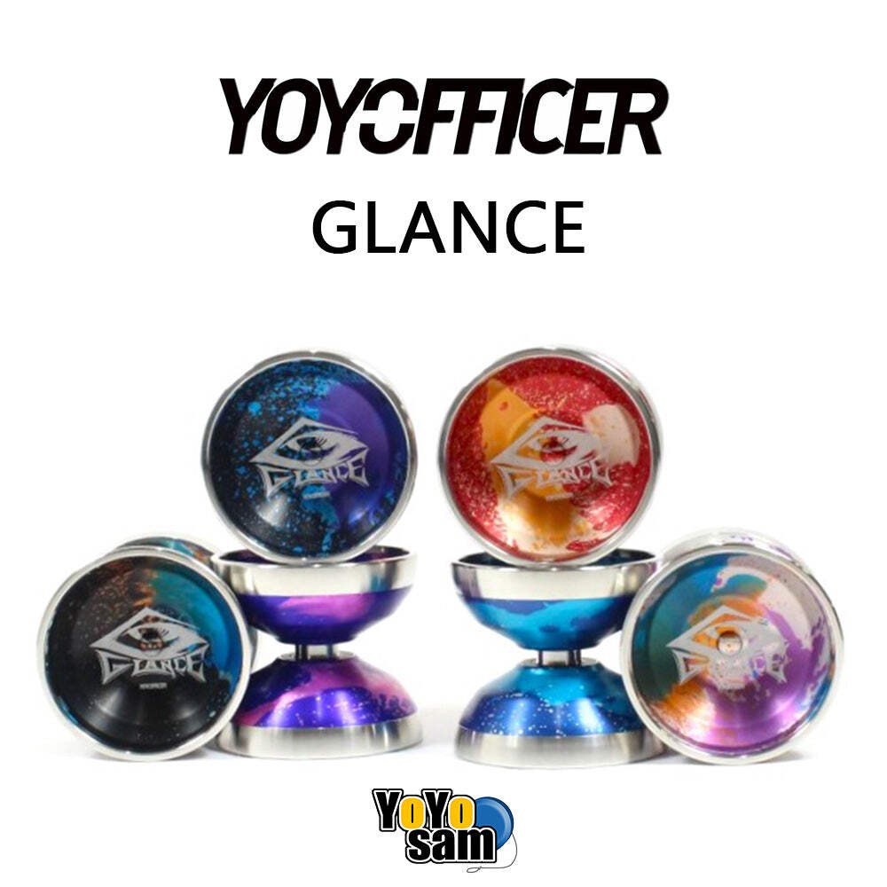 YOYOFFICER Glance Yo-Yo - Bi-Metal YoYo - 6061 Aluminum with Stainless Steel Rim