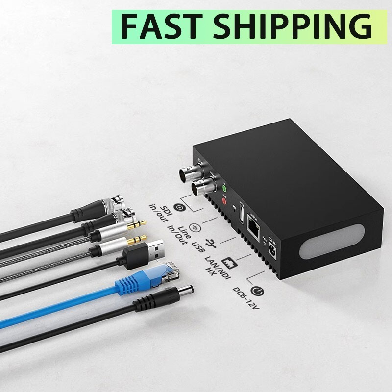 ENCS1 3G SDI Encoder 4K 1080P60 NDI Video Codec DC5-12V Built-in TALLY