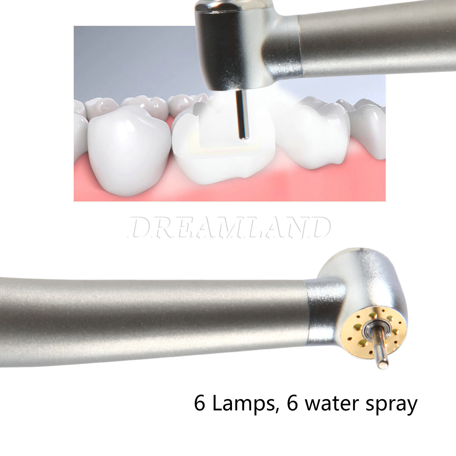 Turbina LED 4 orificios con pieza mano de alta velocidad dental 5Light NSK Style