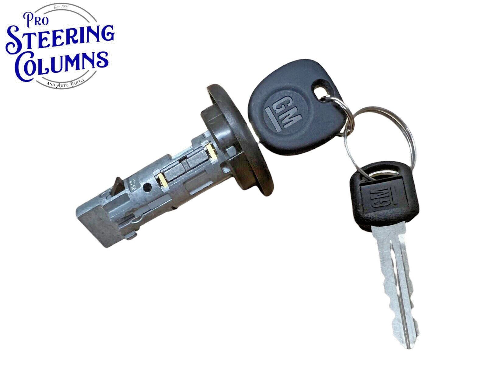 2001-2006 GM SILVERADO TAHOE OEM IGNITION LOCK CYLINDER GM LOGO KEYS NEW IL103