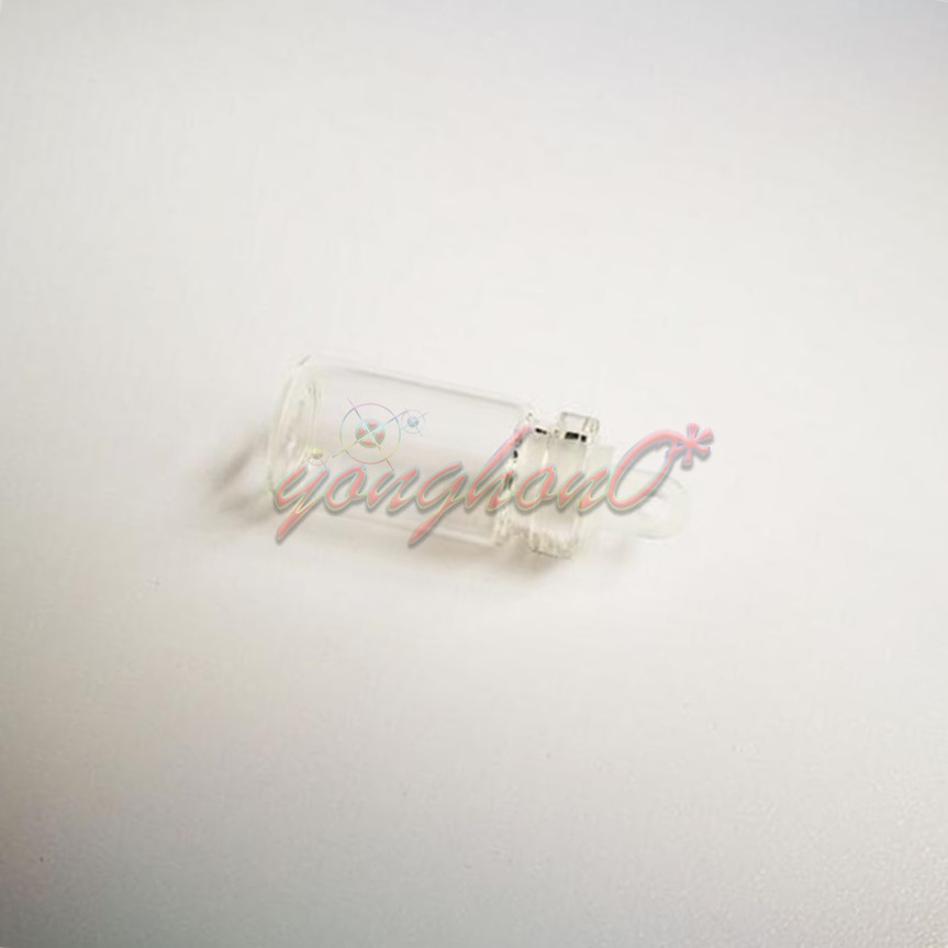 10pcs 1ml Bottle Empty Sample Vials Clear Glass Bottles with Plastic Lid Small