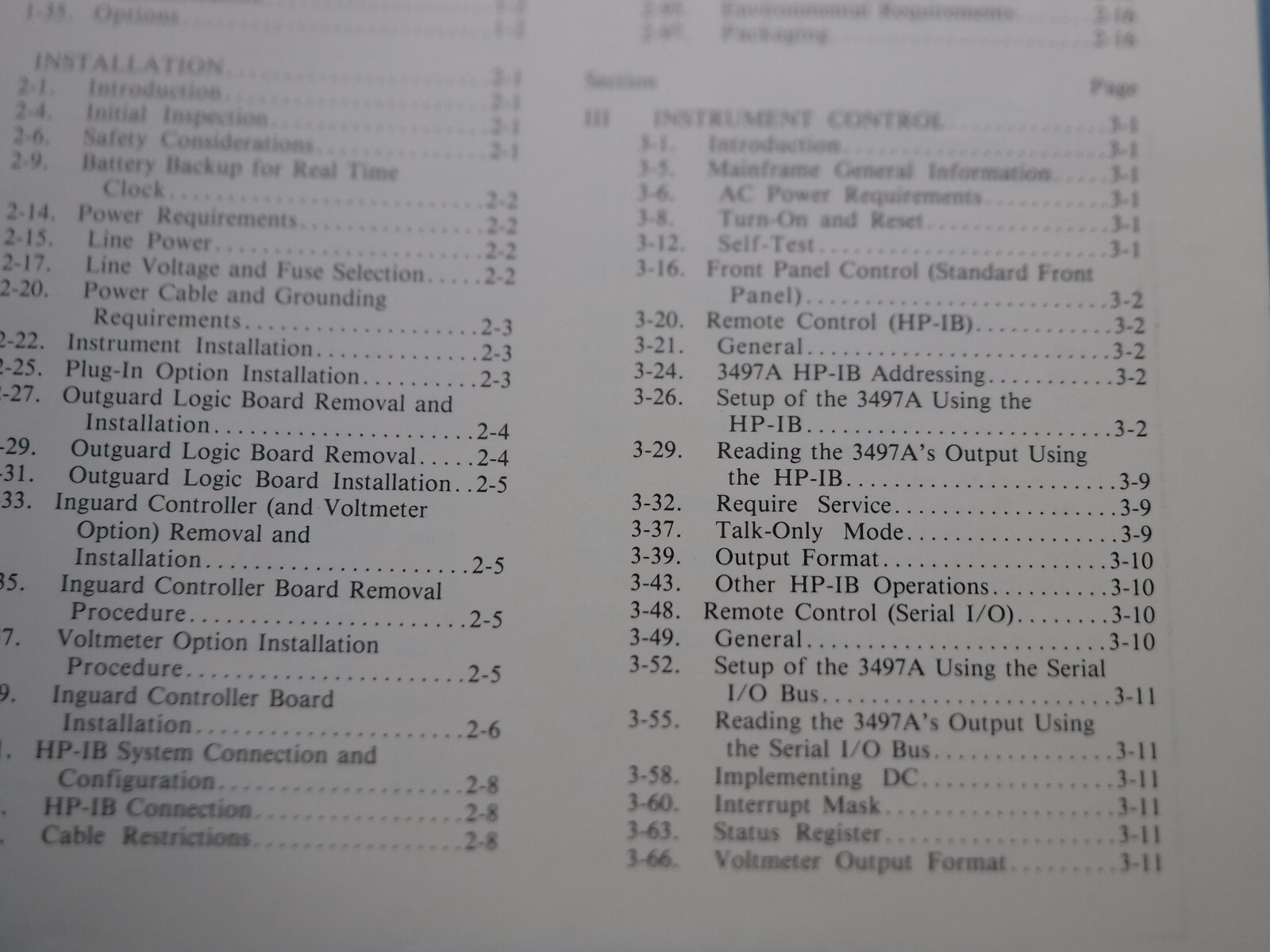 Hewlett Packard 3497A Data Acquisition/Control Unit Manual 03497-90020