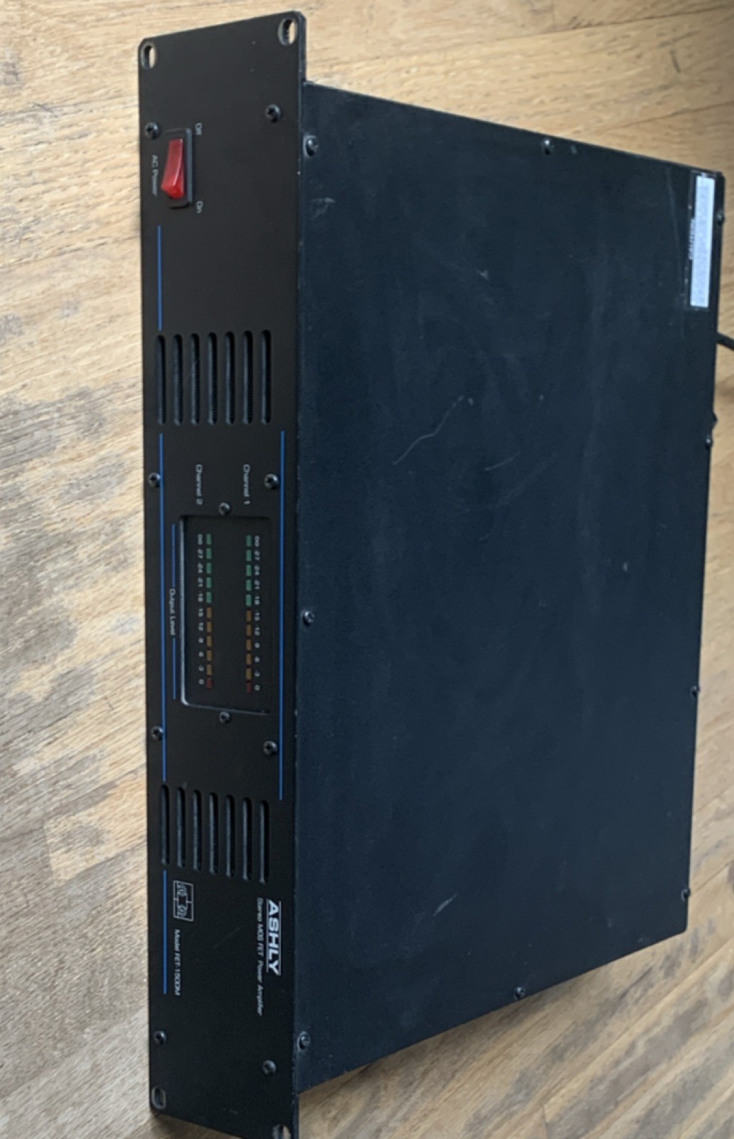 Ashly FET-1500 2-Channel 175W Rack Power Amplifier Black (Read description)