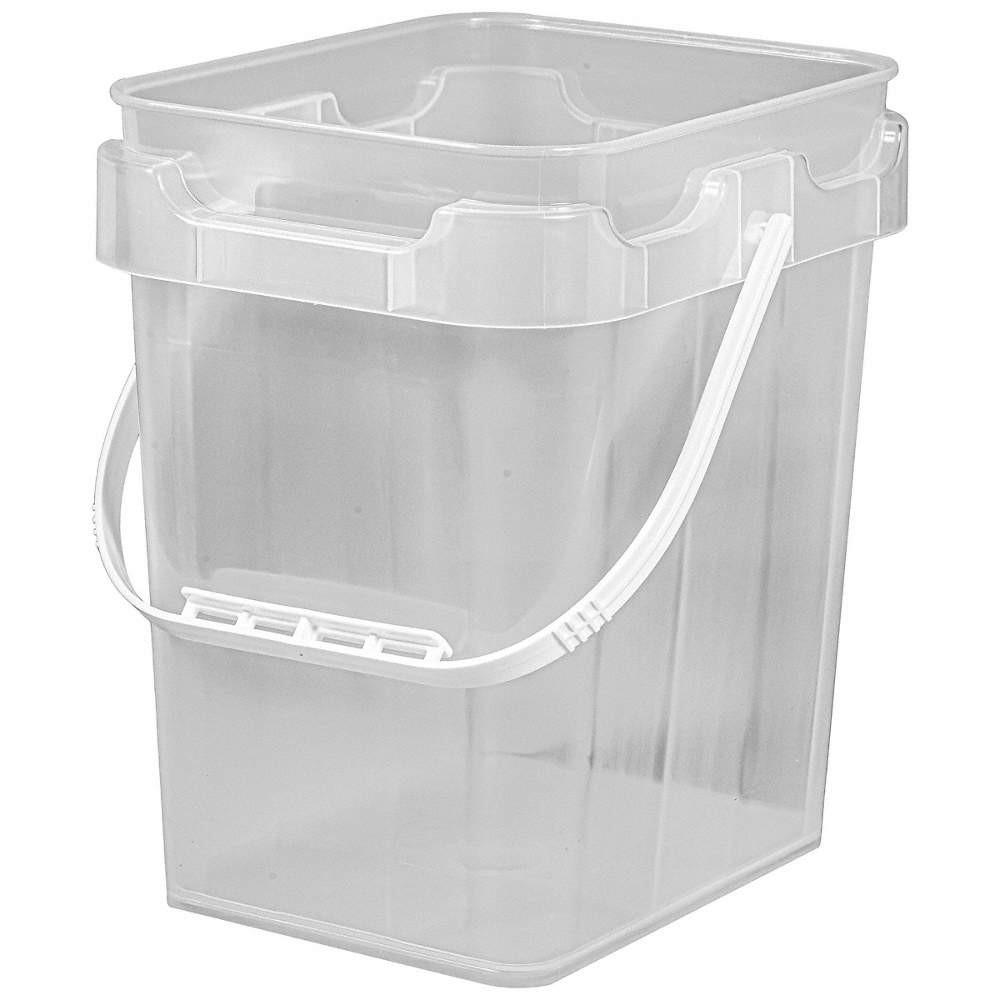 BASCO MMP8005-SK Bucket,Plastic,Clear,14-1/2"x9-1/2" 795N67
